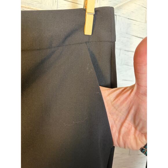 Talbots women’s trousers, black curvy cut minimalist career wear plus size - Picture 3 of 13